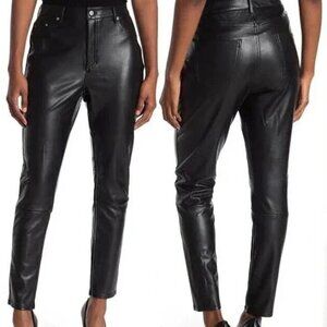 BAGATELLE Collection Black Faux Leather Skinny Pants Size XL